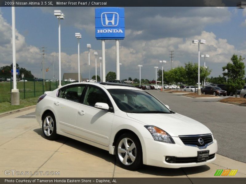 Winter Frost Pearl / Charcoal 2009 Nissan Altima 3.5 SE
