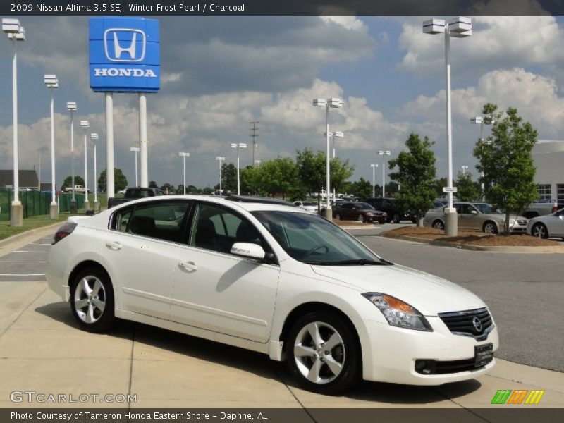 Winter Frost Pearl / Charcoal 2009 Nissan Altima 3.5 SE