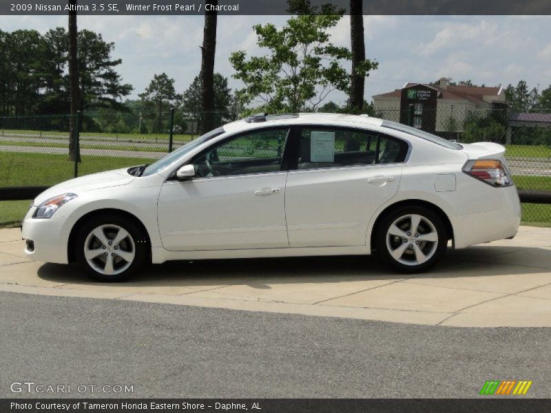 Winter Frost Pearl / Charcoal 2009 Nissan Altima 3.5 SE