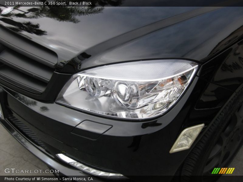 Black / Black 2011 Mercedes-Benz C 350 Sport