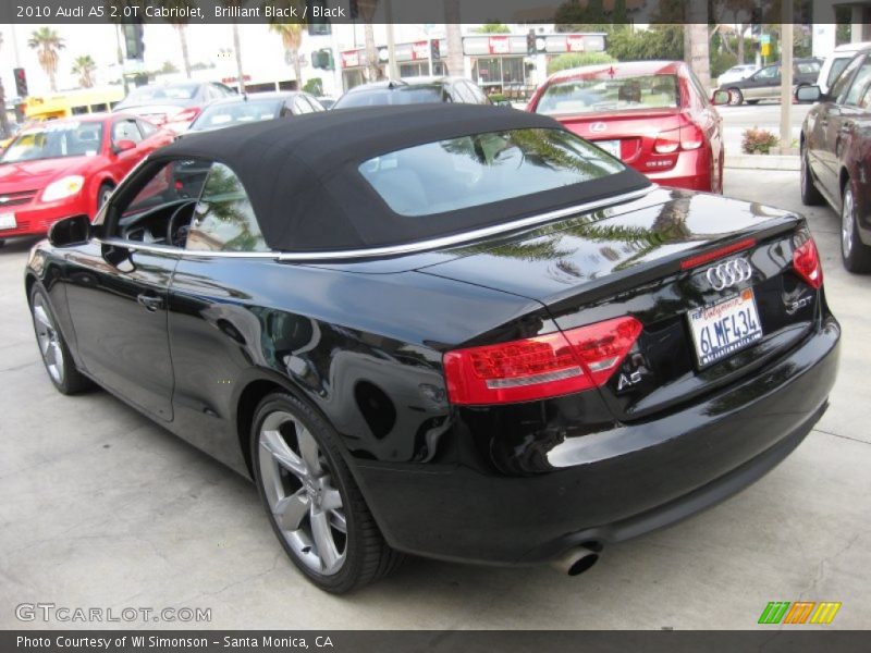 Brilliant Black / Black 2010 Audi A5 2.0T Cabriolet