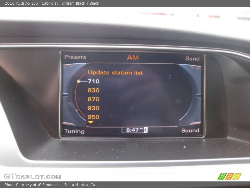 Brilliant Black / Black 2010 Audi A5 2.0T Cabriolet