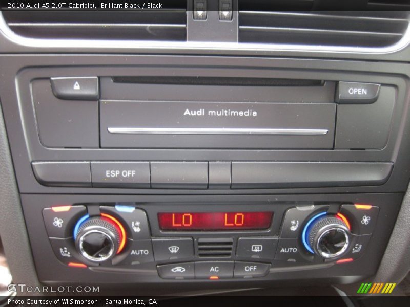 Brilliant Black / Black 2010 Audi A5 2.0T Cabriolet
