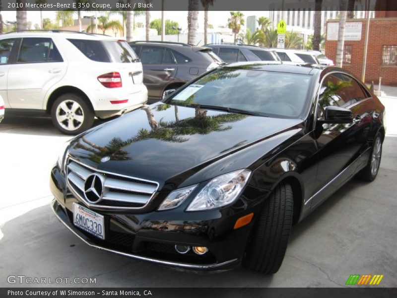 Black / Black 2010 Mercedes-Benz E 350 Coupe