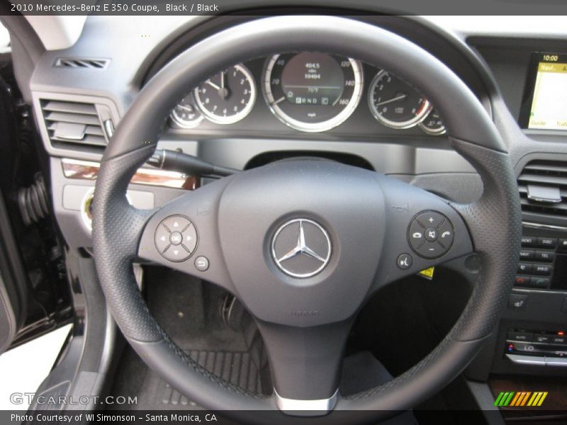 Black / Black 2010 Mercedes-Benz E 350 Coupe