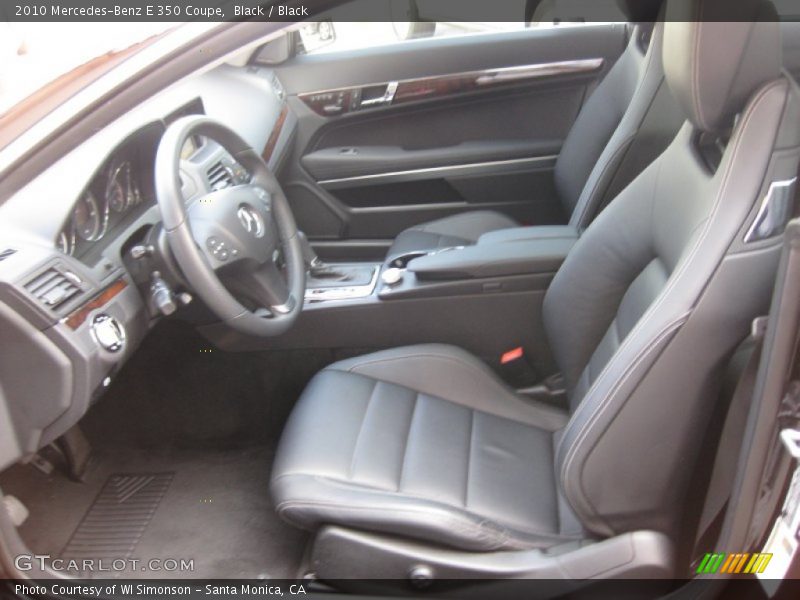Black / Black 2010 Mercedes-Benz E 350 Coupe