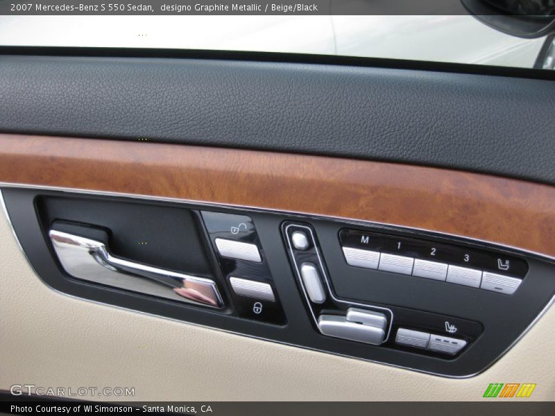 designo Graphite Metallic / Beige/Black 2007 Mercedes-Benz S 550 Sedan