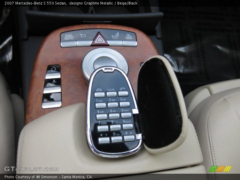 designo Graphite Metallic / Beige/Black 2007 Mercedes-Benz S 550 Sedan
