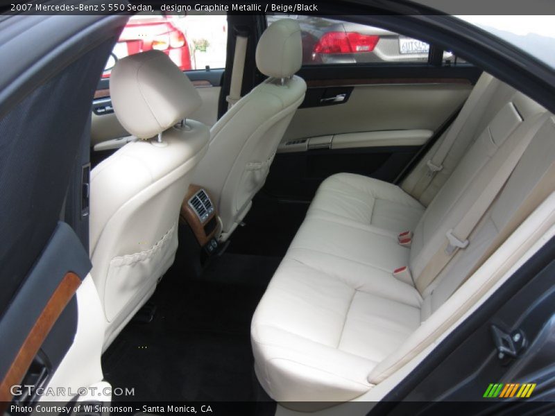 designo Graphite Metallic / Beige/Black 2007 Mercedes-Benz S 550 Sedan