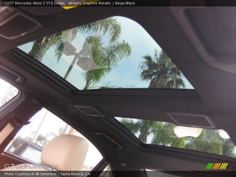 designo Graphite Metallic / Beige/Black 2007 Mercedes-Benz S 550 Sedan