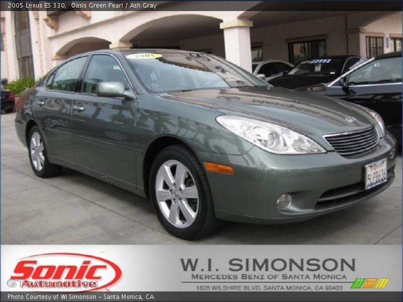 Oasis Green Pearl / Ash Gray 2005 Lexus ES 330