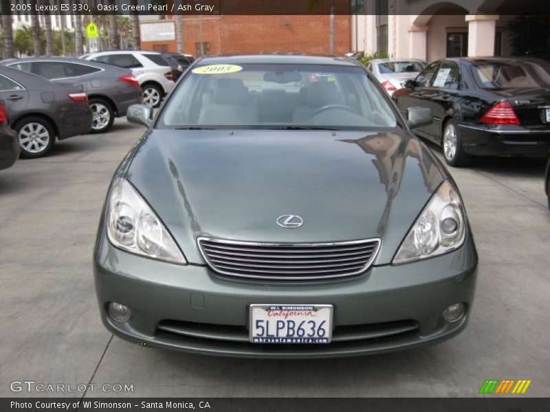 Oasis Green Pearl / Ash Gray 2005 Lexus ES 330