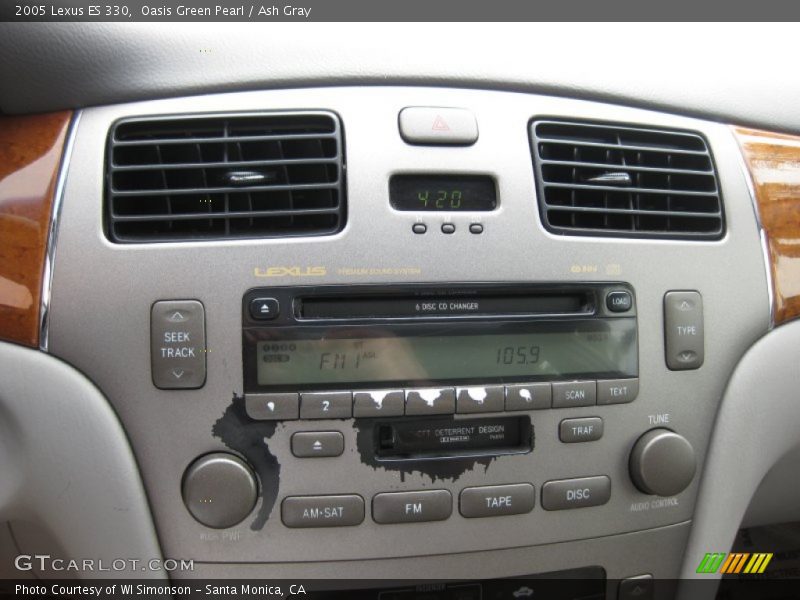 Oasis Green Pearl / Ash Gray 2005 Lexus ES 330