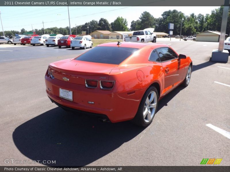 Inferno Orange Metallic / Black 2011 Chevrolet Camaro LT/RS Coupe