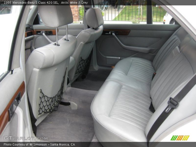  1986 S Class 420 SEL Grey Interior