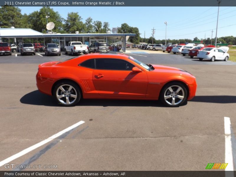 Inferno Orange Metallic / Black 2011 Chevrolet Camaro LT/RS Coupe