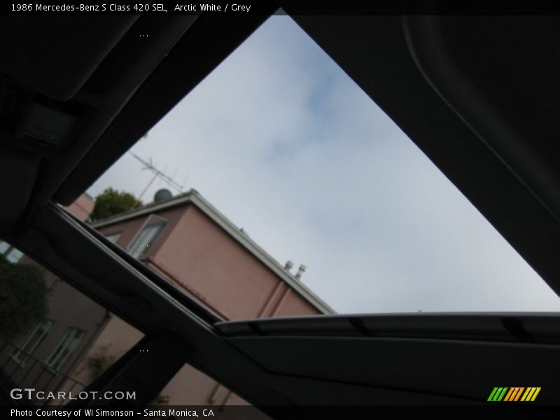 Sunroof of 1986 S Class 420 SEL