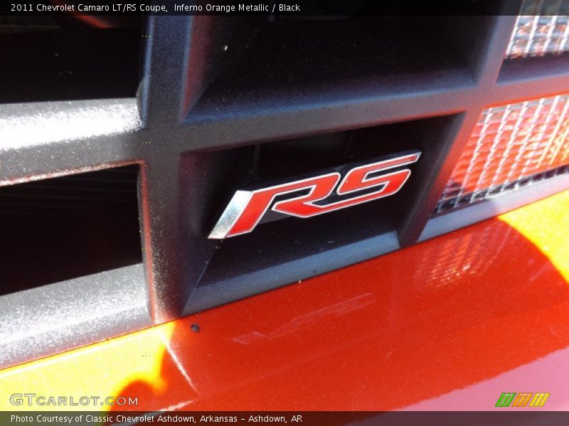Inferno Orange Metallic / Black 2011 Chevrolet Camaro LT/RS Coupe