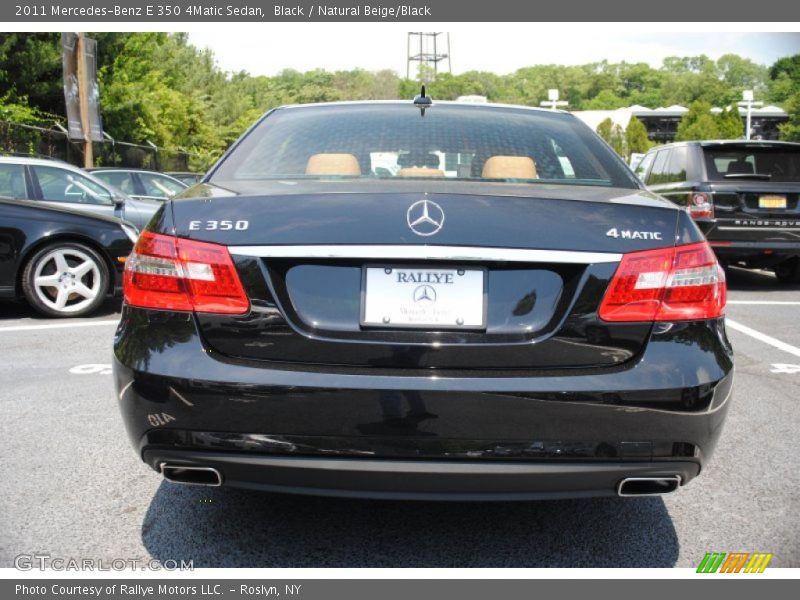Black / Natural Beige/Black 2011 Mercedes-Benz E 350 4Matic Sedan
