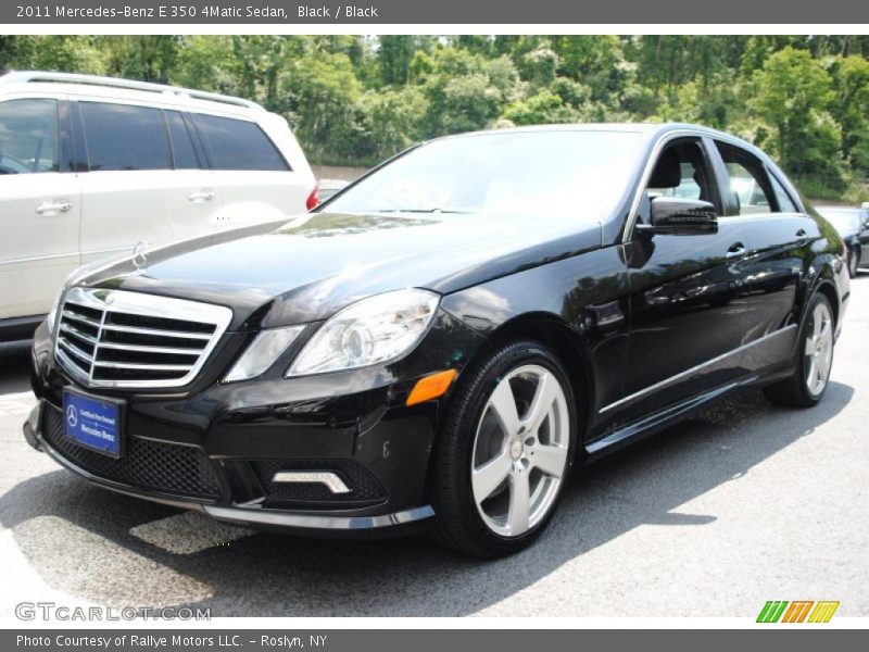 Black / Black 2011 Mercedes-Benz E 350 4Matic Sedan