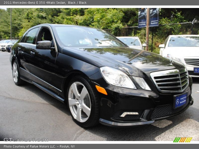 Black / Black 2011 Mercedes-Benz E 350 4Matic Sedan