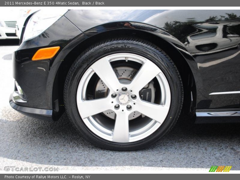 Black / Black 2011 Mercedes-Benz E 350 4Matic Sedan