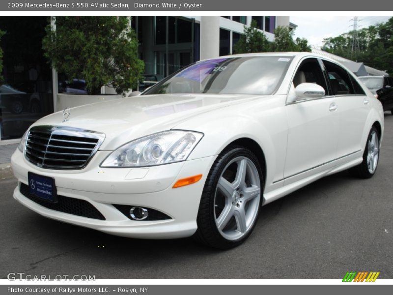 Diamond White / Oyster 2009 Mercedes-Benz S 550 4Matic Sedan