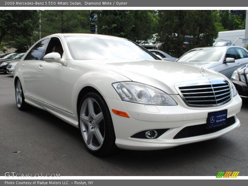 Diamond White / Oyster 2009 Mercedes-Benz S 550 4Matic Sedan