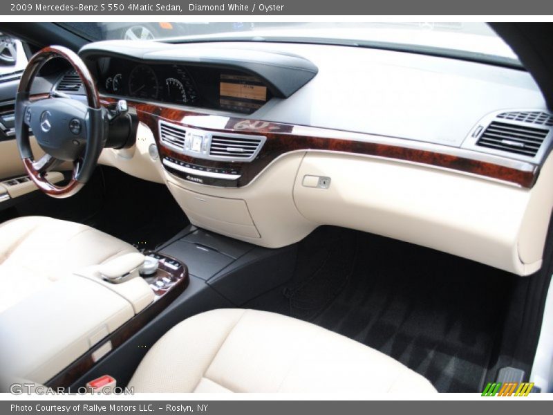Diamond White / Oyster 2009 Mercedes-Benz S 550 4Matic Sedan