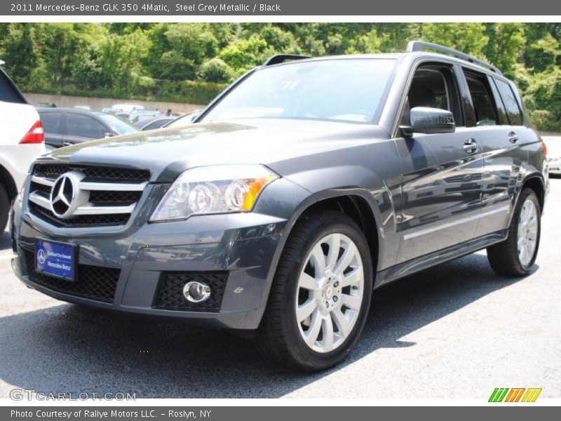 Steel Grey Metallic / Black 2011 Mercedes-Benz GLK 350 4Matic