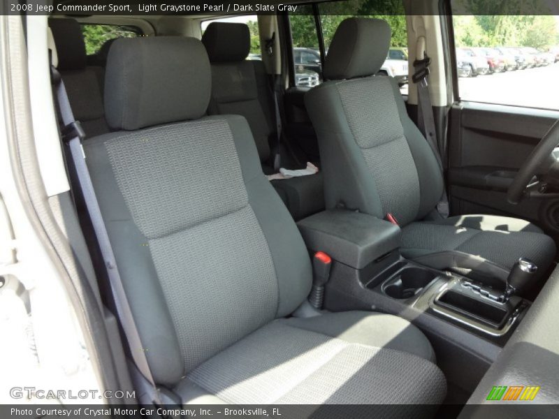 Light Graystone Pearl / Dark Slate Gray 2008 Jeep Commander Sport