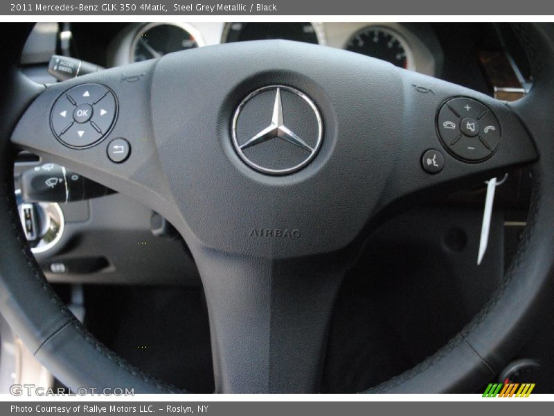 Steel Grey Metallic / Black 2011 Mercedes-Benz GLK 350 4Matic