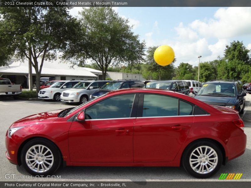 Crystal Red Metallic / Medium Titanium 2012 Chevrolet Cruze Eco