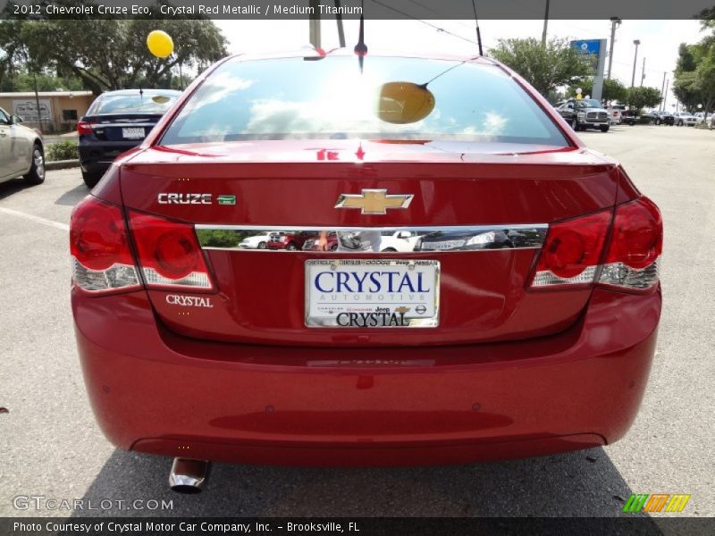 Crystal Red Metallic / Medium Titanium 2012 Chevrolet Cruze Eco