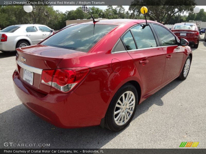 Crystal Red Metallic / Medium Titanium 2012 Chevrolet Cruze Eco