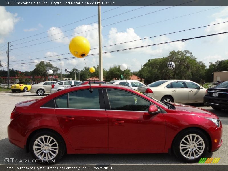 Crystal Red Metallic / Medium Titanium 2012 Chevrolet Cruze Eco