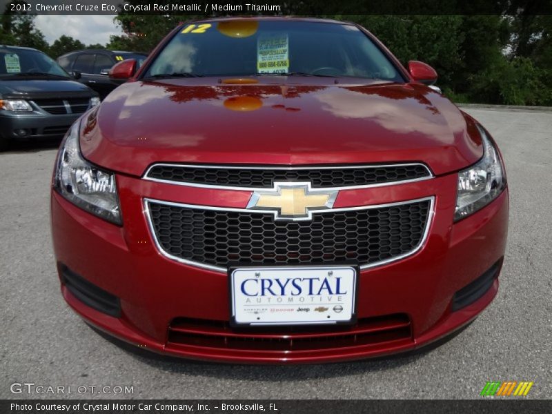 Crystal Red Metallic / Medium Titanium 2012 Chevrolet Cruze Eco