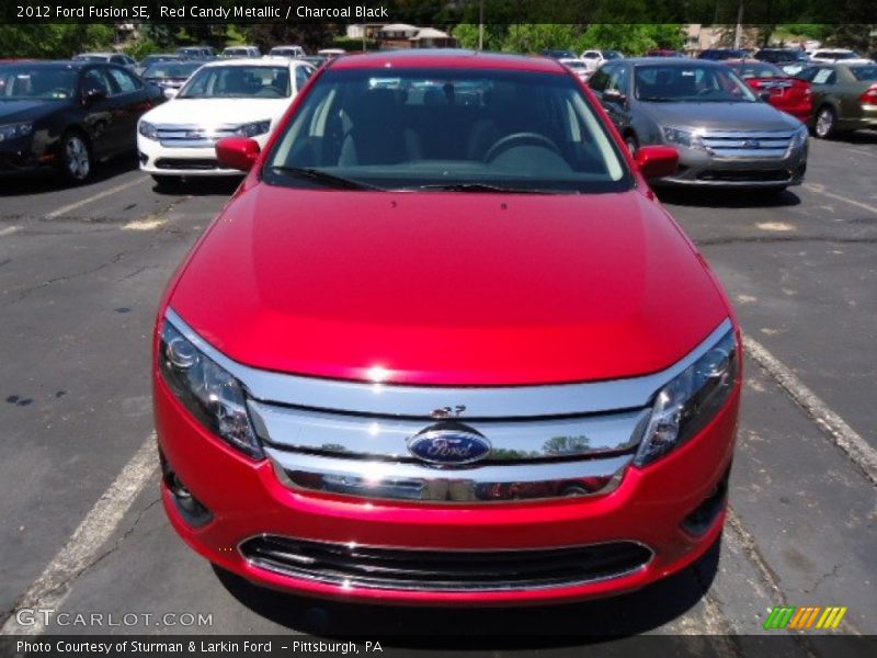 Red Candy Metallic / Charcoal Black 2012 Ford Fusion SE