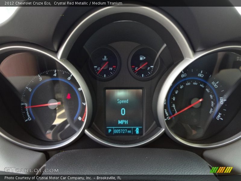 Crystal Red Metallic / Medium Titanium 2012 Chevrolet Cruze Eco