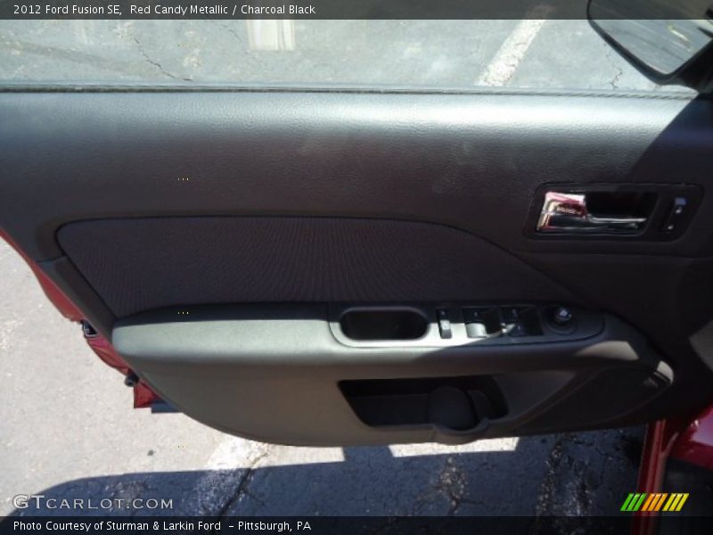 Red Candy Metallic / Charcoal Black 2012 Ford Fusion SE