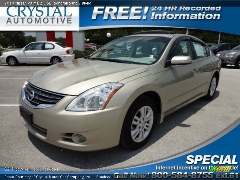 Sonoran Sand / Blond 2010 Nissan Altima 2.5 SL