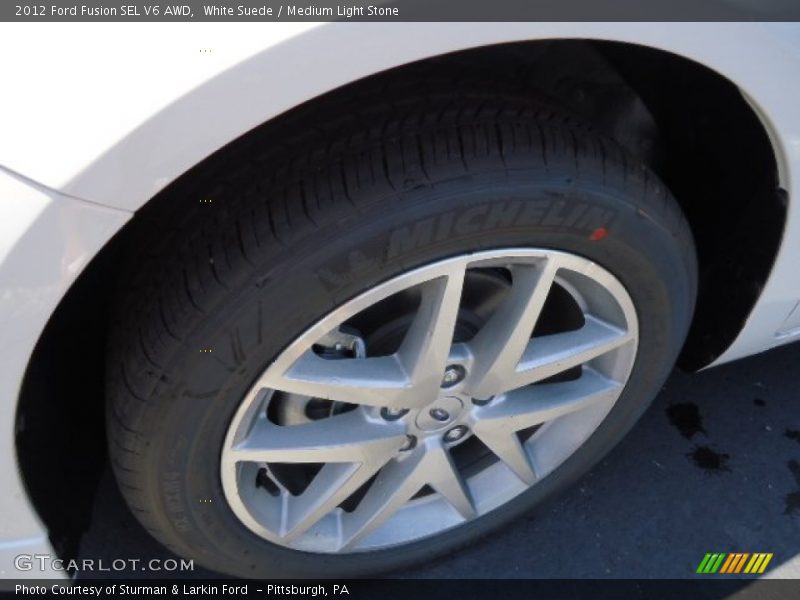 White Suede / Medium Light Stone 2012 Ford Fusion SEL V6 AWD