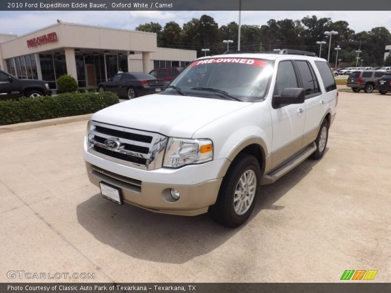Oxford White / Camel 2010 Ford Expedition Eddie Bauer