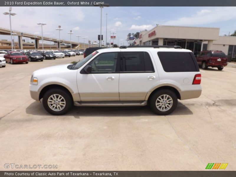 Oxford White / Camel 2010 Ford Expedition Eddie Bauer