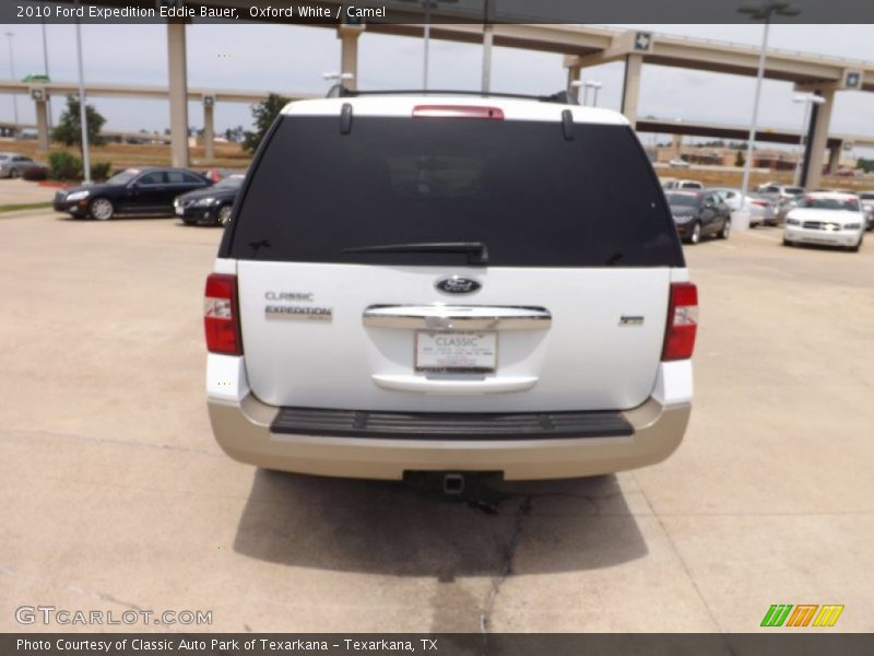 Oxford White / Camel 2010 Ford Expedition Eddie Bauer