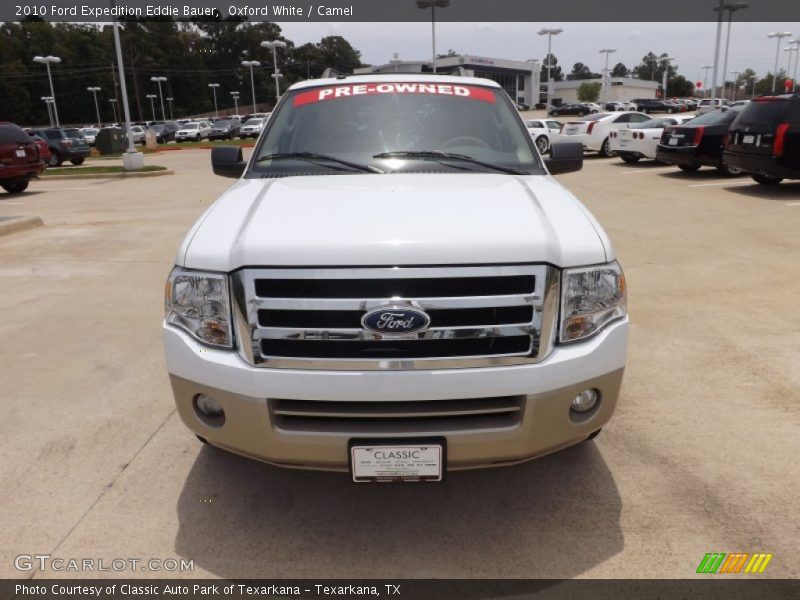 Oxford White / Camel 2010 Ford Expedition Eddie Bauer
