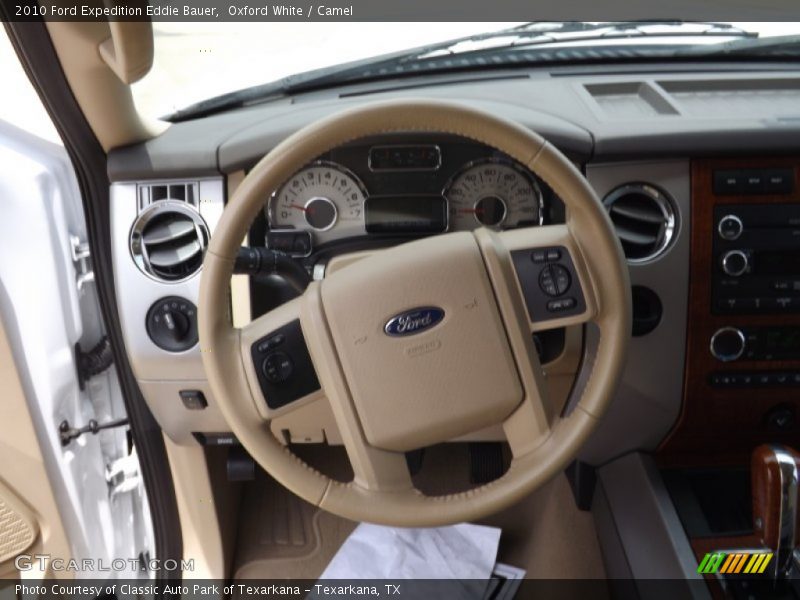 Oxford White / Camel 2010 Ford Expedition Eddie Bauer