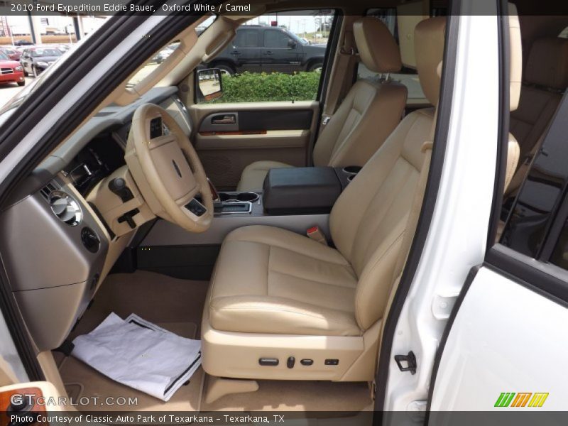 Oxford White / Camel 2010 Ford Expedition Eddie Bauer