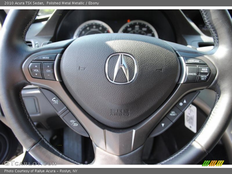 Polished Metal Metallic / Ebony 2010 Acura TSX Sedan