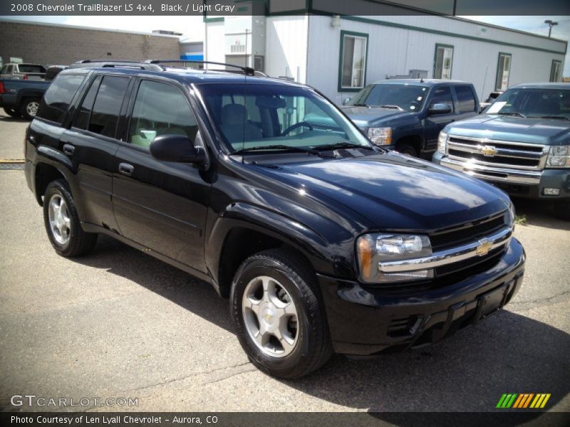 Black / Light Gray 2008 Chevrolet TrailBlazer LS 4x4